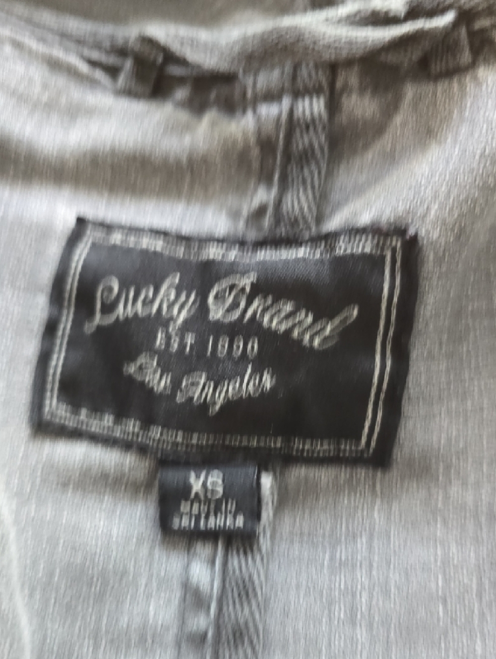 Women’s Lucky Brand Military Style Utility Jacket Grey Size S - Picture 10 of 16